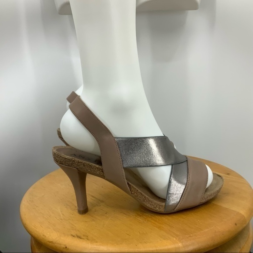 Anyi Lu lo heel sling back sandal 7 1/2